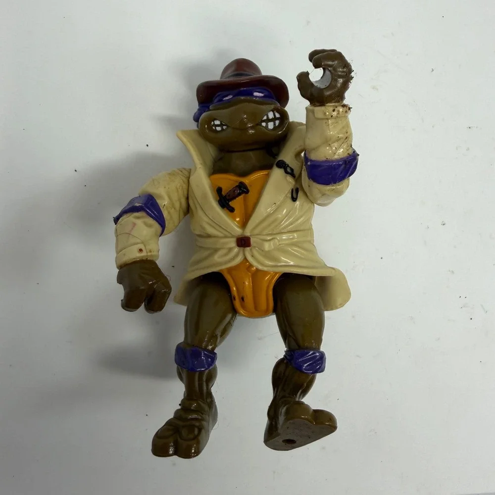 Vintage 1990 Playmates TMNT Donatello Undercover Turtle Action Figure Mirage - Picture 1 of 5